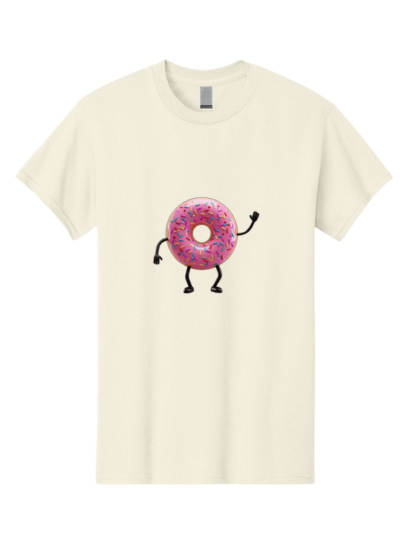 Pink-Donut-Character Men'S Graphic Tee, 100% Cotton, Comfortable Casual Summer Wear, Machine Washable, Vintage Camera, Old Camera, Antique Camera, Black Camera, Classic Photography, Photography Equipment, Nostalgic Device, Film Camera, Bal098 6