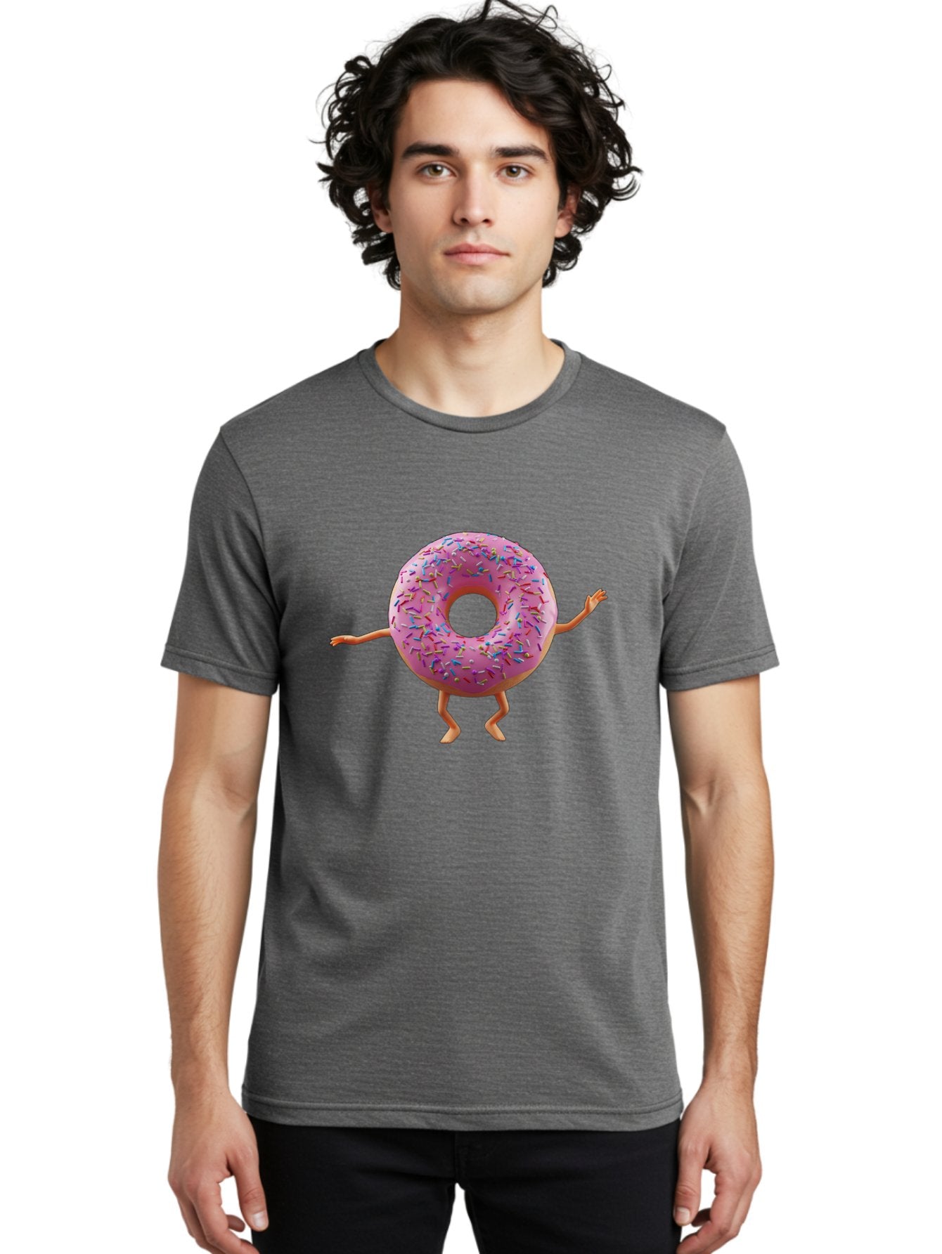 Pink-Donut-With-Sprinkles Men'S Graphic Tee, 100% Cotton, Comfortable Casual Summer Wear, Machine Washable, Vintage Camera, Old Camera, Antique Camera, Black Camera, Classic Photography, Photography Equipment, Nostalgic Device, Film Camera, Bal099 24