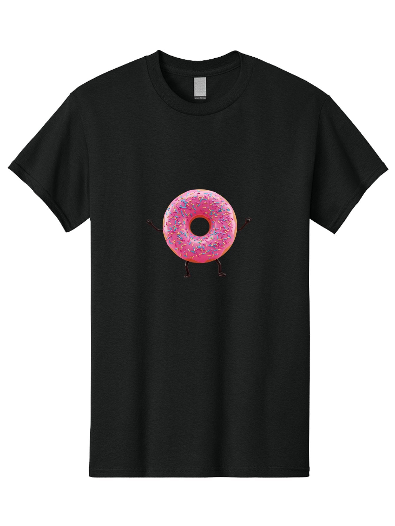 Pink-Donut Men'S Graphic Tee, 100% Cotton, Comfortable Casual Summer Wear, Machine Washable, Vintage Camera, Old Camera, Antique Camera, Black Camera, Classic Photography, Photography Equipment, Nostalgic Device, Film Camera, Camera Art Bal100 10