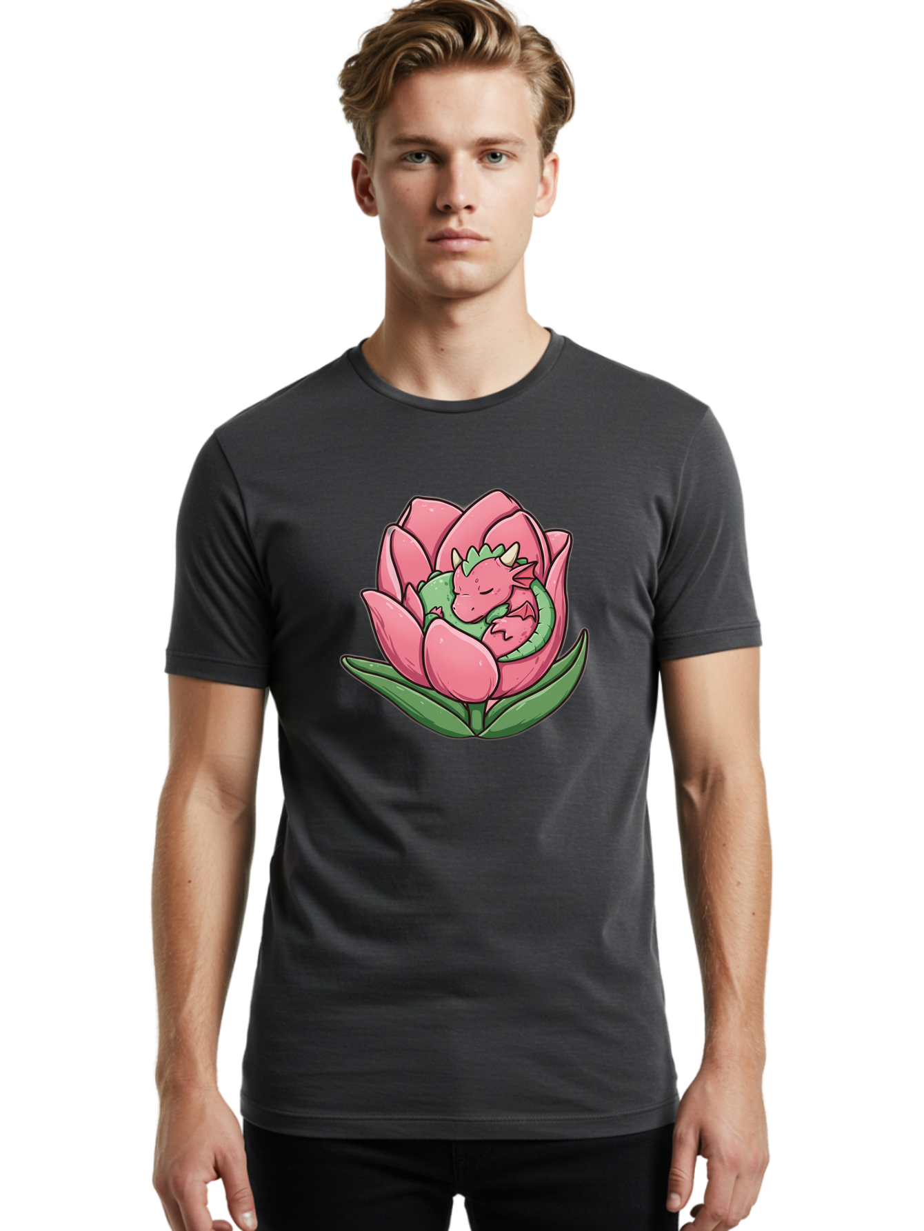 Pink-Dragon-Sleeping-In-Lotus-Flower Men'S Graphic Tee, 100% Cotton, Comfortable Casual Summer Wear, Machine Washable, Vintage Camera, Old Camera, Antique Camera, Black Camera, Classic Photography, Photography Equipment, Nostalgic Device, Bal107 18