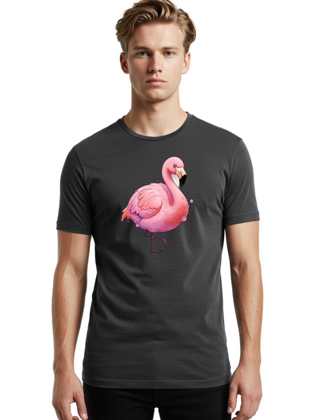 Pink-Flamingo-3 Men'S Graphic Tee, 100% Cotton, Comfortable Casual Summer Wear, Machine Washable, Vintage Camera, Old Camera, Antique Camera, Black Camera, Classic Photography, Photography Equipment, Nostalgic Device, Film Camera, Camera Art Bal116 19