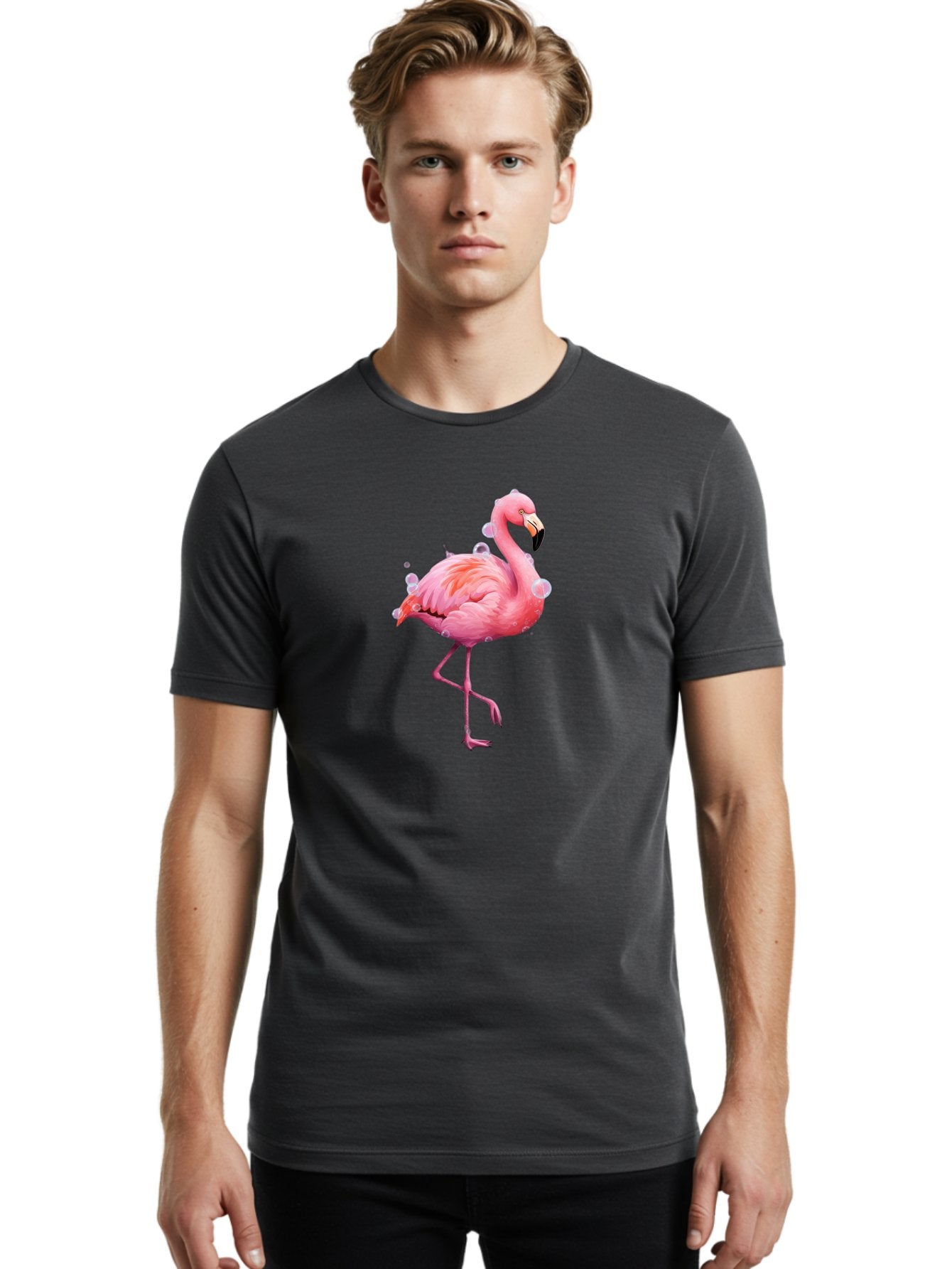 Pink-Flamingo-6 Men'S Graphic Tee, 100% Cotton, Comfortable Casual Summer Wear, Machine Washable, Vintage Camera, Old Camera, Antique Camera, Black Camera, Classic Photography, Photography Equipment, Nostalgic Device, Film Camera, Camera Art Bal119 26