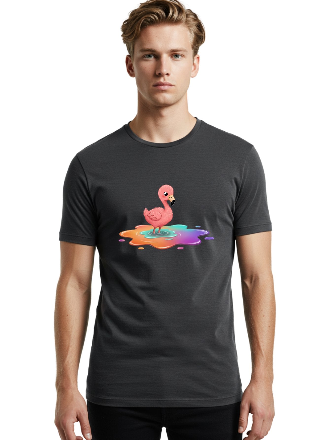Pink-Flamingo-8 Men'S Graphic Tee, 100% Cotton, Comfortable Casual Summer Wear, Machine Washable, Vintage Camera, Old Camera, Antique Camera, Black Camera, Classic Photography, Photography Equipment, Nostalgic Device, Film Camera, Camera Art Bal121 23