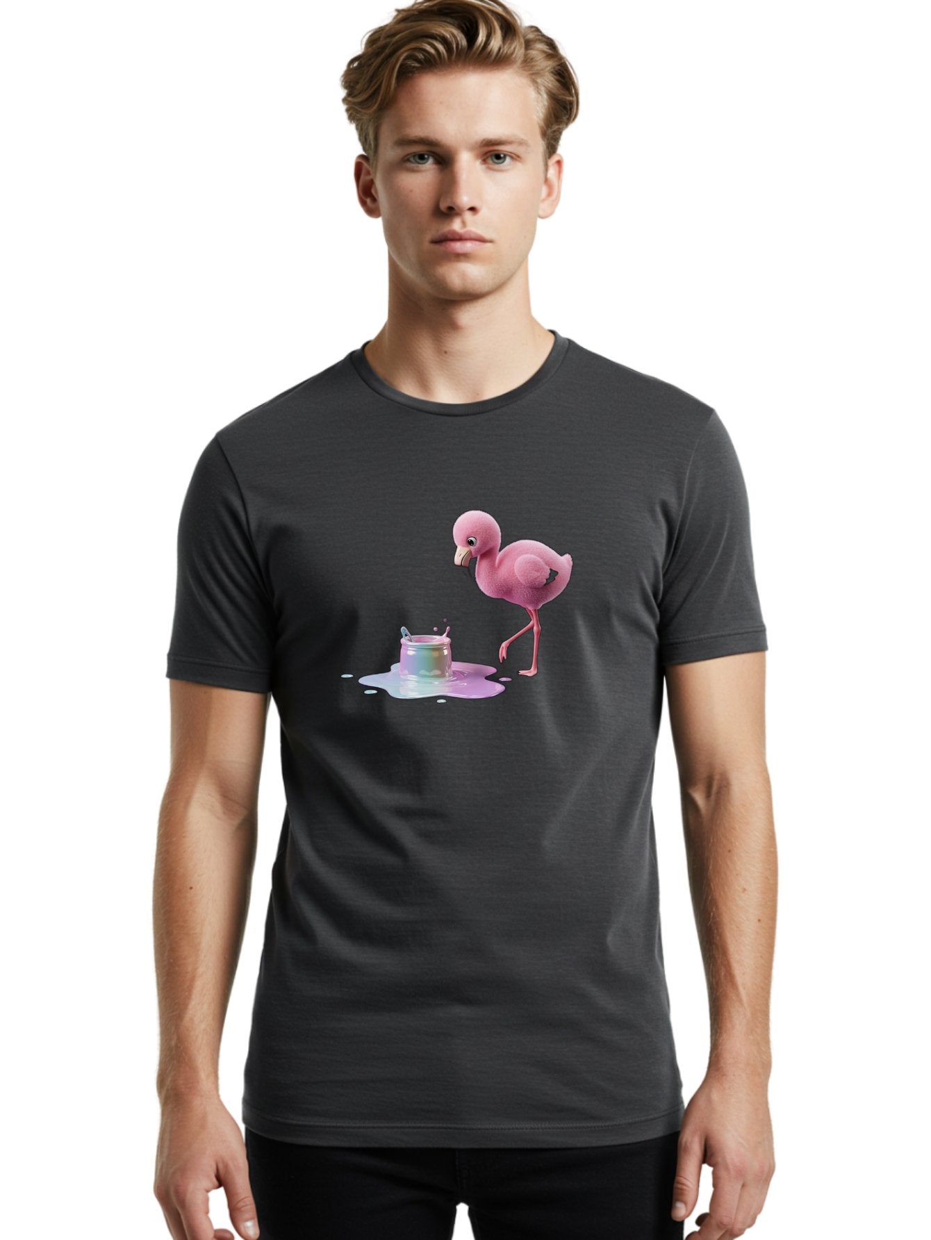 Pink-Flamingo-9 Men'S Graphic Tee, 100% Cotton, Comfortable Casual Summer Wear, Machine Washable, Vintage Camera, Old Camera, Antique Camera, Black Camera, Classic Photography, Photography Equipment, Nostalgic Device, Film Camera, Camera Art Bal122 21
