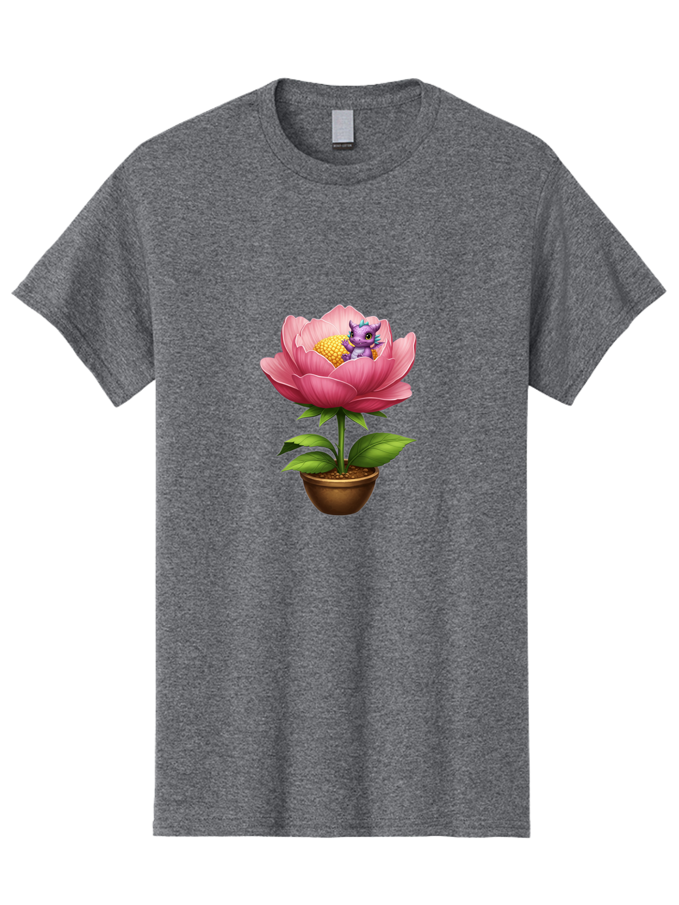 Pink-Flower-With-Purple-Dragon Men'S Graphic Tee, 100% Cotton, Comfortable Casual Summer Wear, Machine Washable, Vintage Camera, Old Camera, Antique Camera, Black Camera, Classic Photography, Photography Equipment, Nostalgic Device, Bal125 10