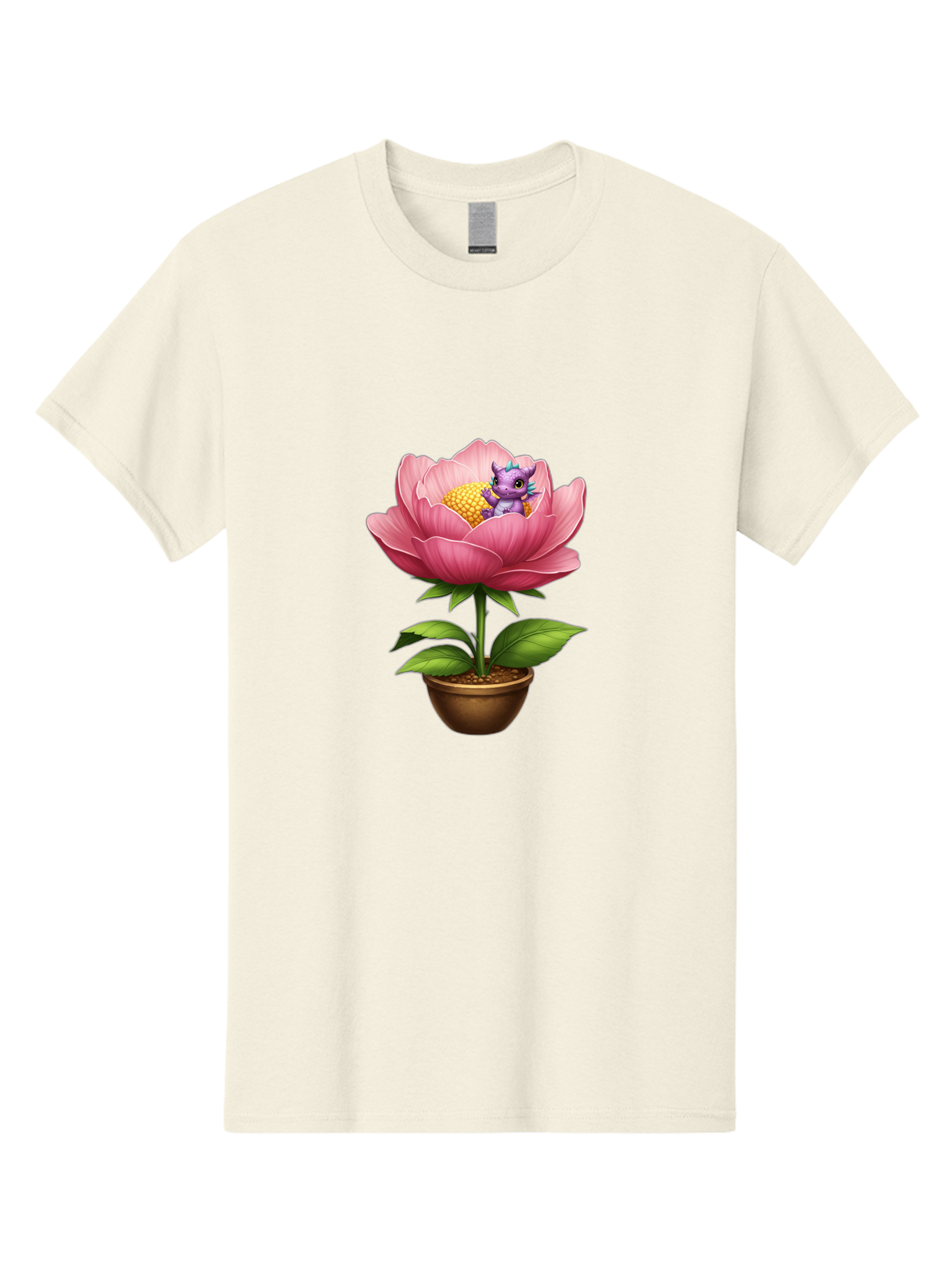 Pink-Flower-With-Purple-Dragon Men'S Graphic Tee, 100% Cotton, Comfortable Casual Summer Wear, Machine Washable, Vintage Camera, Old Camera, Antique Camera, Black Camera, Classic Photography, Photography Equipment, Nostalgic Device, Bal125 3