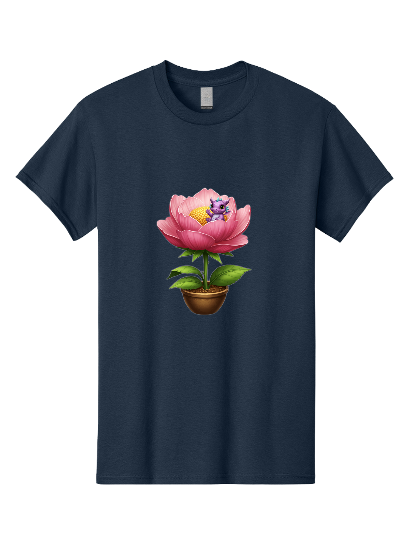 Pink-Flower-With-Purple-Dragon Men'S Graphic Tee, 100% Cotton, Comfortable Casual Summer Wear, Machine Washable, Vintage Camera, Old Camera, Antique Camera, Black Camera, Classic Photography, Photography Equipment, Nostalgic Device, Bal125 7