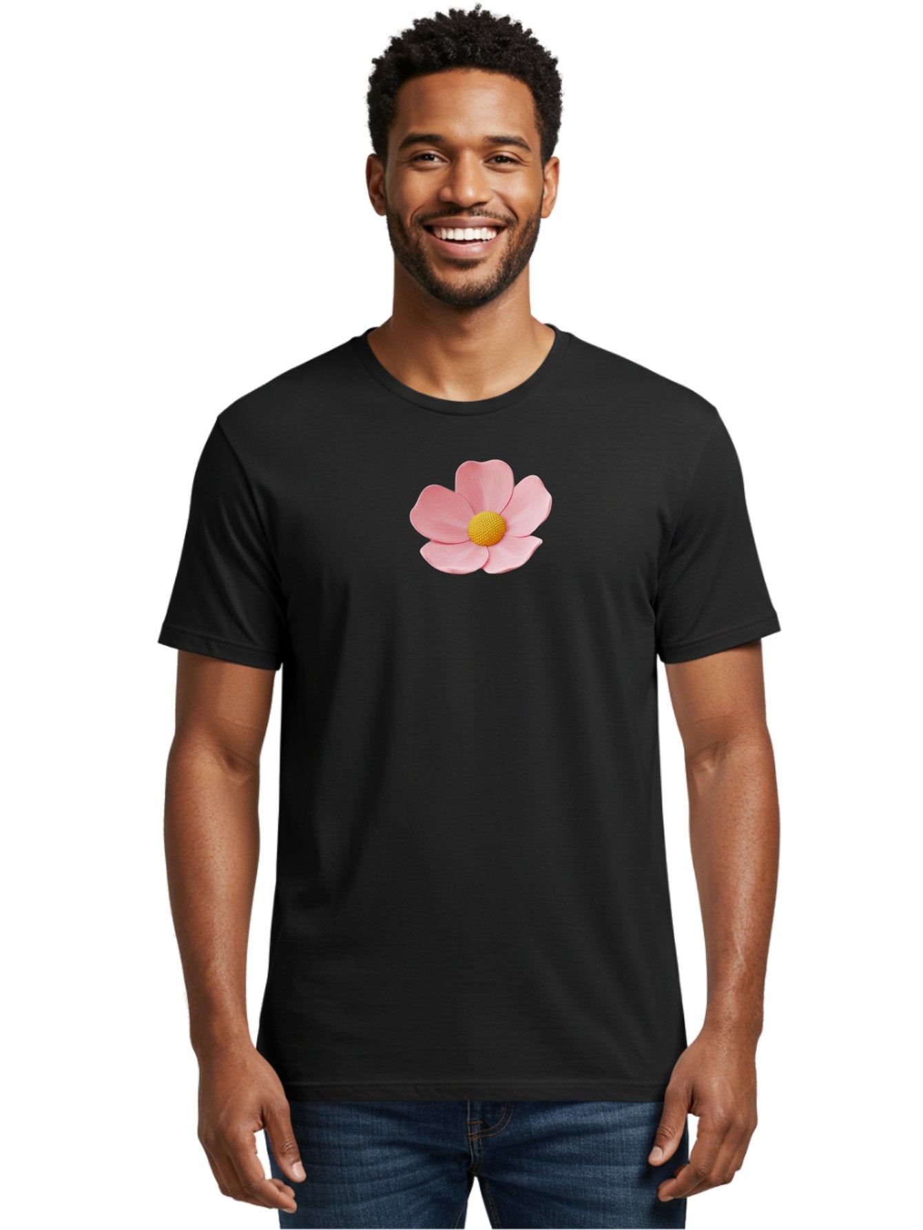 Pink-Flower Men'S Graphic Tee, 100% Cotton, Comfortable Casual Summer Wear, Machine Washable, Vintage Camera, Old Camera, Antique Camera, Black Camera, Classic Photography, Photography Equipment, Nostalgic Device, Film Camera, Camera Art Bal126 16