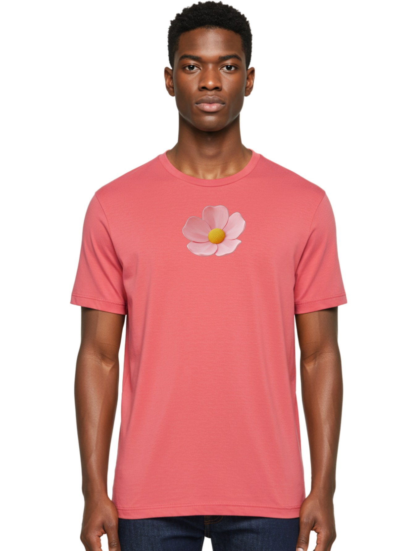 Pink-Flower Men'S Graphic Tee, 100% Cotton, Comfortable Casual Summer Wear, Machine Washable, Vintage Camera, Old Camera, Antique Camera, Black Camera, Classic Photography, Photography Equipment, Nostalgic Device, Film Camera, Camera Art Bal126 30