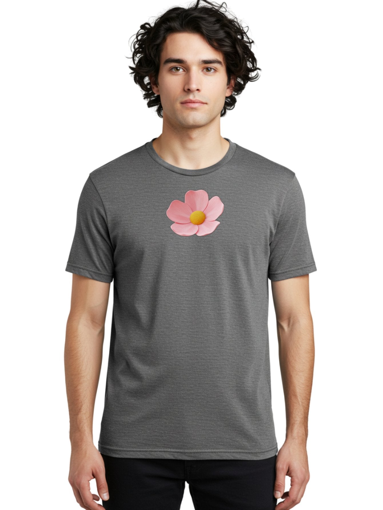 Pink-Flower Men'S Graphic Tee, 100% Cotton, Comfortable Casual Summer Wear, Machine Washable, Vintage Camera, Old Camera, Antique Camera, Black Camera, Classic Photography, Photography Equipment, Nostalgic Device, Film Camera, Camera Art Bal126 23