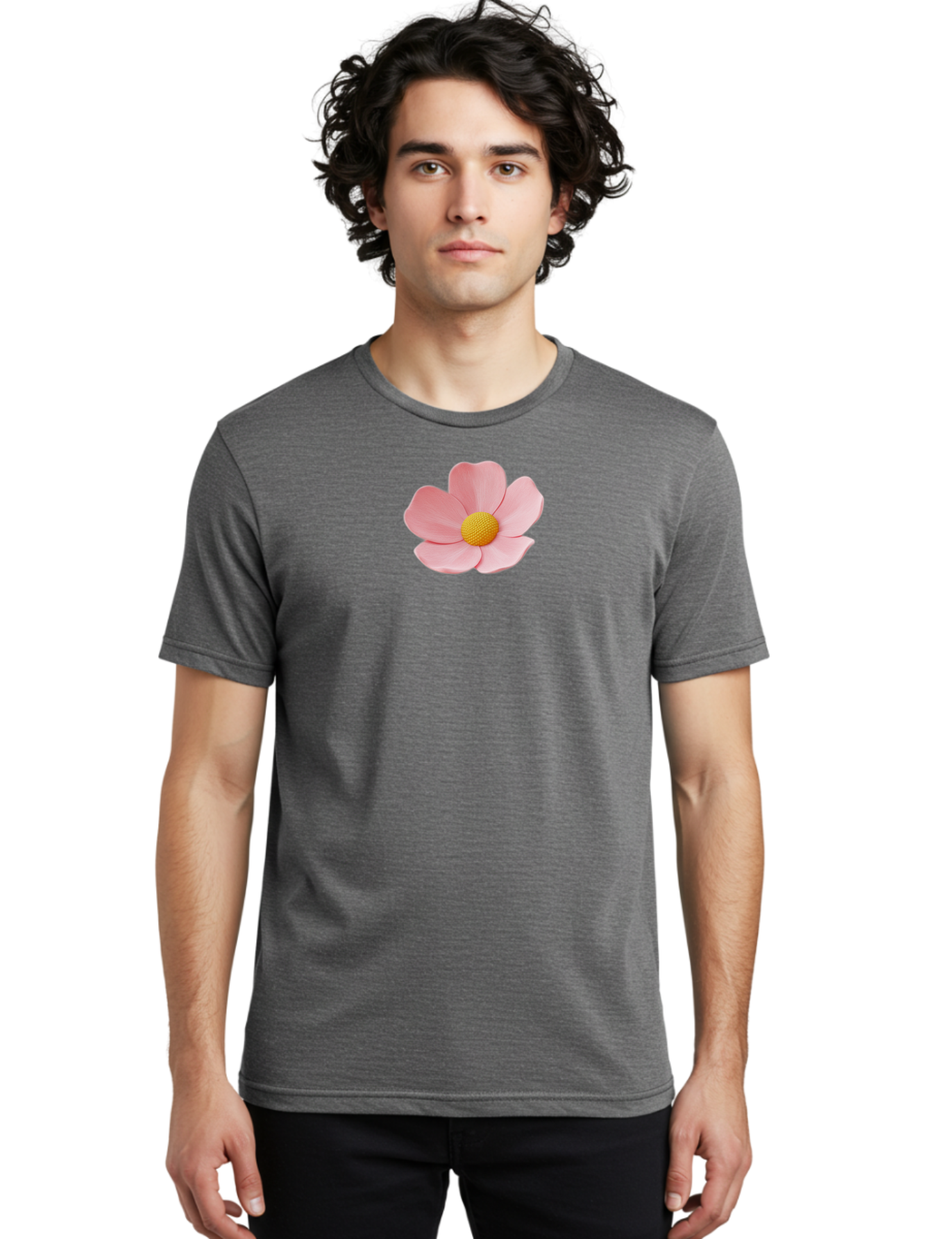 Pink-Flower Men'S Graphic Tee, 100% Cotton, Comfortable Casual Summer Wear, Machine Washable, Vintage Camera, Old Camera, Antique Camera, Black Camera, Classic Photography, Photography Equipment, Nostalgic Device, Film Camera, Camera Art Bal126 23