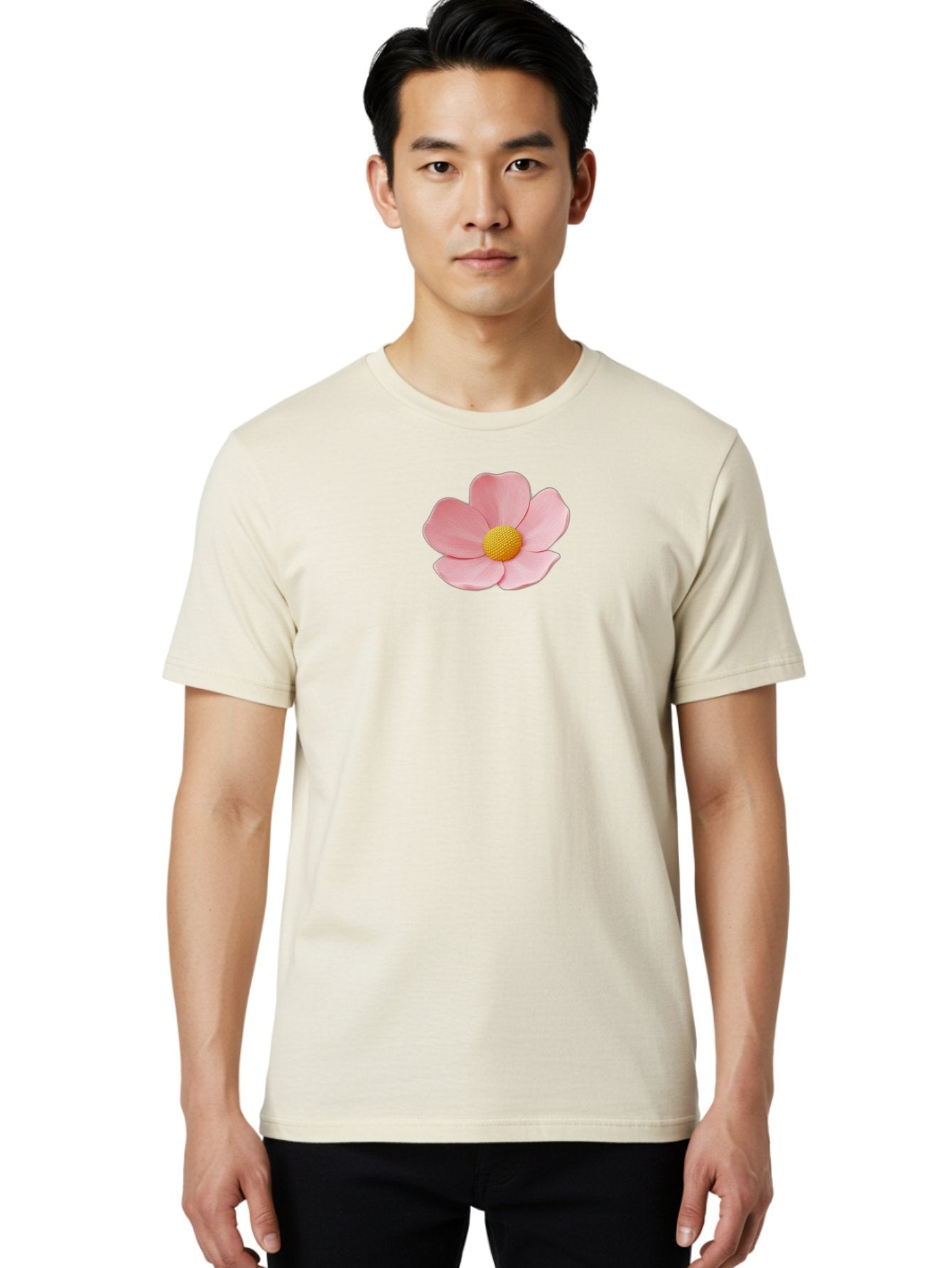 Pink-Flower Men'S Graphic Tee, 100% Cotton, Comfortable Casual Summer Wear, Machine Washable, Vintage Camera, Old Camera, Antique Camera, Black Camera, Classic Photography, Photography Equipment, Nostalgic Device, Film Camera, Camera Art Bal126 27