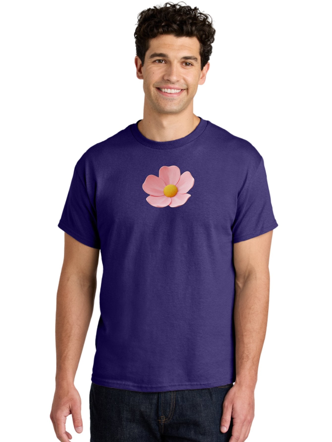 Pink-Flower Men'S Graphic Tee, 100% Cotton, Comfortable Casual Summer Wear, Machine Washable, Vintage Camera, Old Camera, Antique Camera, Black Camera, Classic Photography, Photography Equipment, Nostalgic Device, Film Camera, Camera Art Bal126 30