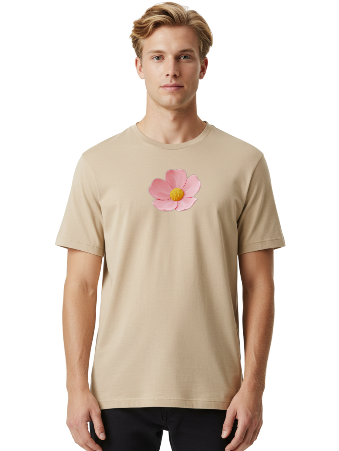 Pink-Flower Men'S Graphic Tee, 100% Cotton, Comfortable Casual Summer Wear, Machine Washable, Vintage Camera, Old Camera, Antique Camera, Black Camera, Classic Photography, Photography Equipment, Nostalgic Device, Film Camera, Camera Art Bal126 27
