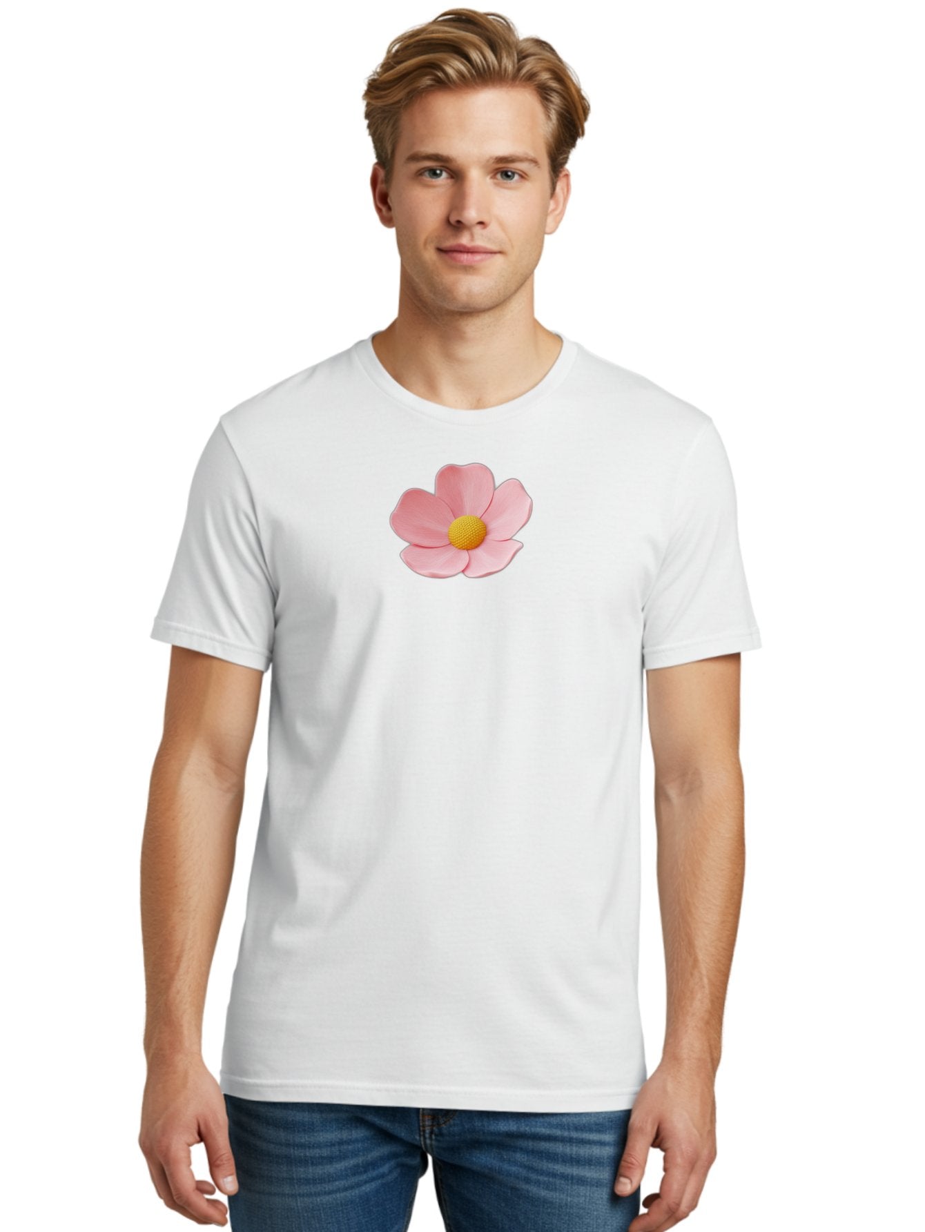 Pink-Flower Men'S Graphic Tee, 100% Cotton, Comfortable Casual Summer Wear, Machine Washable, Vintage Camera, Old Camera, Antique Camera, Black Camera, Classic Photography, Photography Equipment, Nostalgic Device, Film Camera, Camera Art Bal126 28