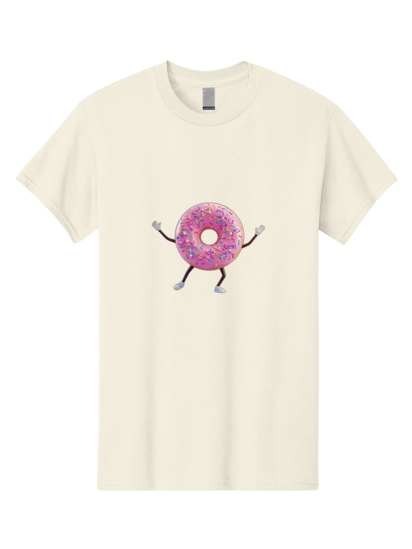 Pink-Frosting-Donut Men'S Graphic Tee, 100% Cotton, Comfortable Casual Summer Wear, Machine Washable, Vintage Camera, Old Camera, Antique Camera, Black Camera, Classic Photography, Photography Equipment, Nostalgic Device, Film Camera, Bal127 8