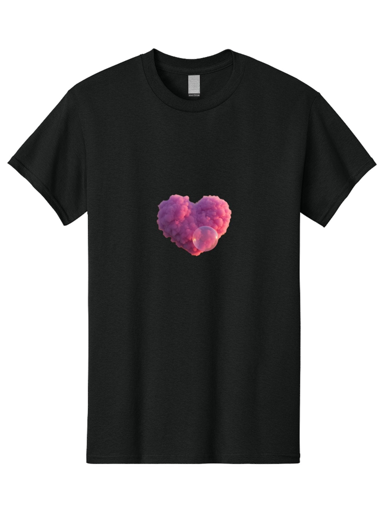 Pink-Heart-With-Bubble Men'S Graphic Tee, 100% Cotton, Comfortable Casual Summer Wear, Machine Washable, Vintage Camera, Old Camera, Antique Camera, Black Camera, Classic Photography, Photography Equipment, Nostalgic Device, Film Camera, Bal132 7