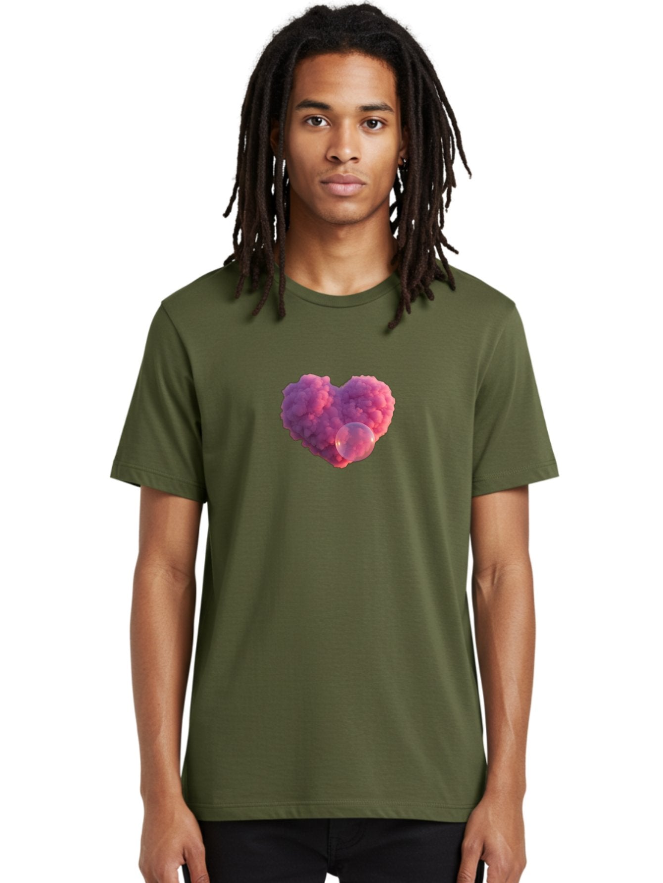 Pink-Heart-With-Bubble Men'S Graphic Tee, 100% Cotton, Comfortable Casual Summer Wear, Machine Washable, Vintage Camera, Old Camera, Antique Camera, Black Camera, Classic Photography, Photography Equipment, Nostalgic Device, Film Camera, Bal132 22