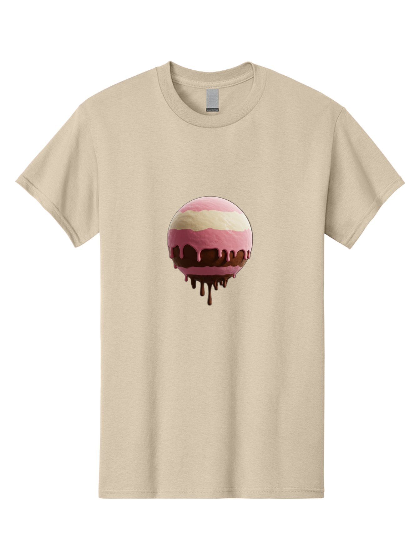 Pink-Ice-Cream-Scoop-With-Chocolate-Sauce Men'S Graphic Tee, 100% Cotton, Comfortable Casual Summer Wear, Machine Washable, Vintage Camera, Old Camera, Antique Camera, Black Camera, Classic Photography, Photography Equipment, Nostalgic Device, Bal133 10