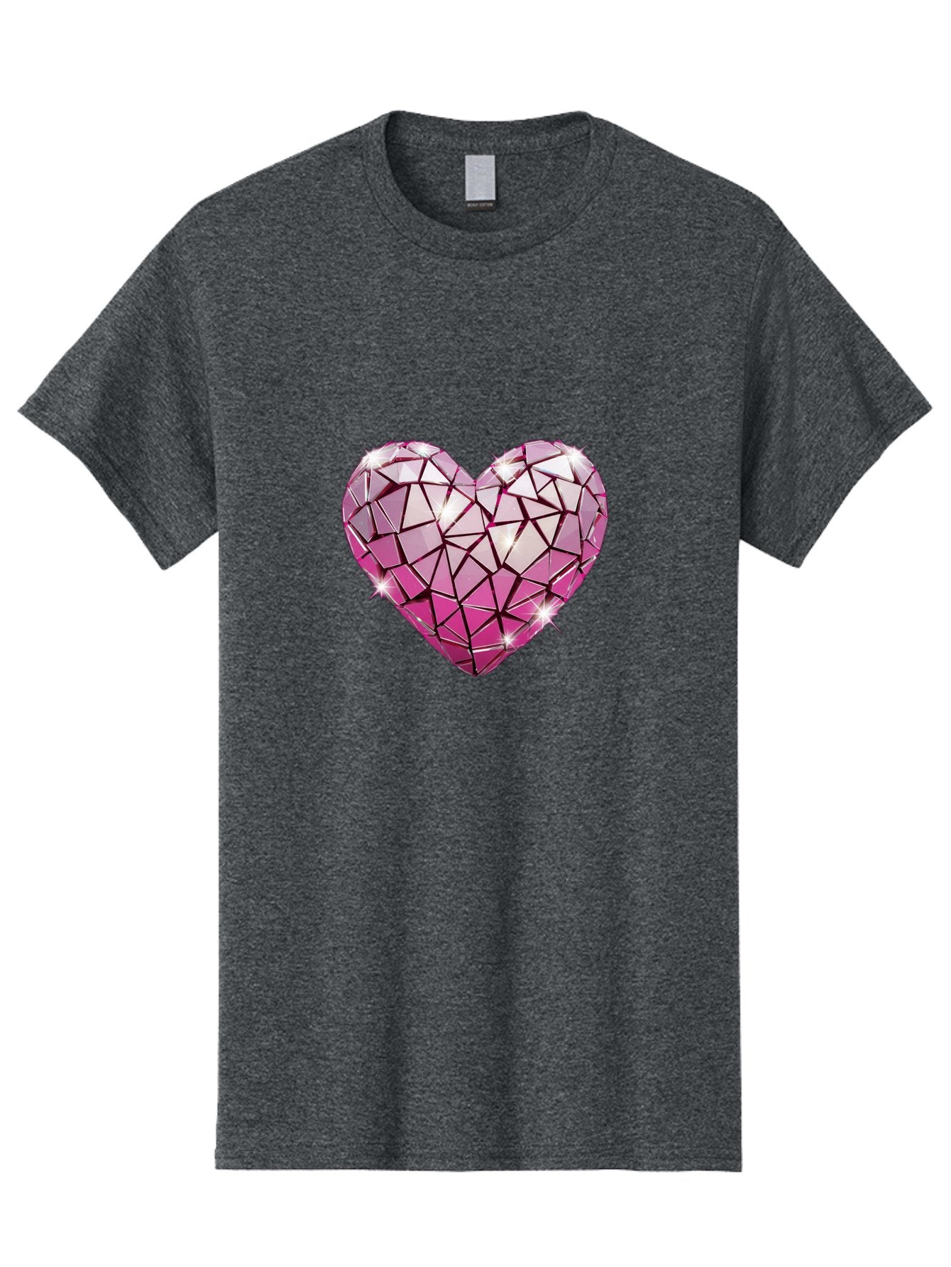 Pink-Mosaic-Heart Men'S Graphic Tee, 100% Cotton, Comfortable Casual Summer Wear, Machine Washable, Vintage Camera, Old Camera, Antique Camera, Black Camera, Classic Photography, Photography Equipment, Nostalgic Device, Film Camera, Camera Art Bal134 6