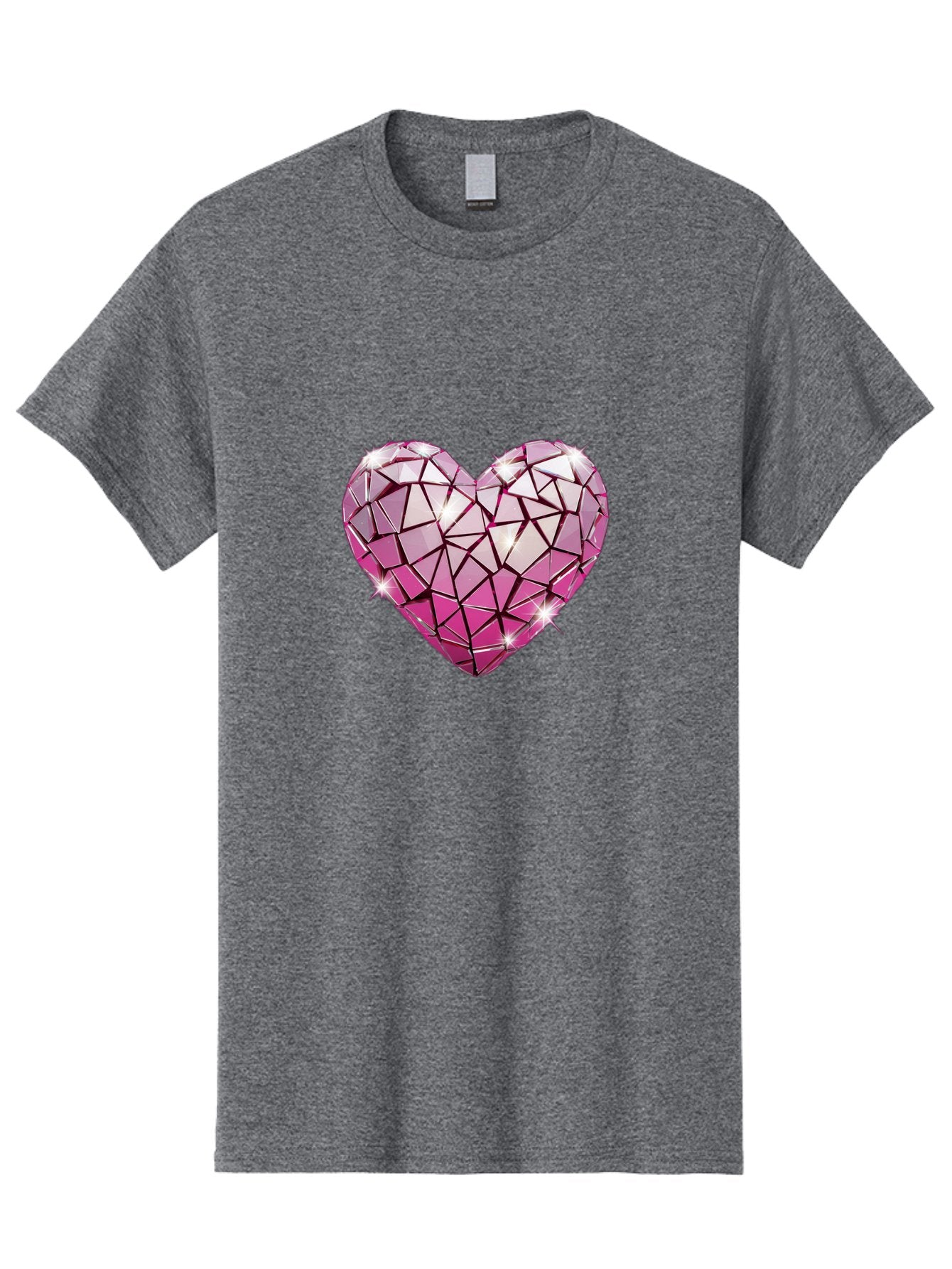 Pink-Mosaic-Heart Men'S Graphic Tee, 100% Cotton, Comfortable Casual Summer Wear, Machine Washable, Vintage Camera, Old Camera, Antique Camera, Black Camera, Classic Photography, Photography Equipment, Nostalgic Device, Film Camera, Camera Art Bal134