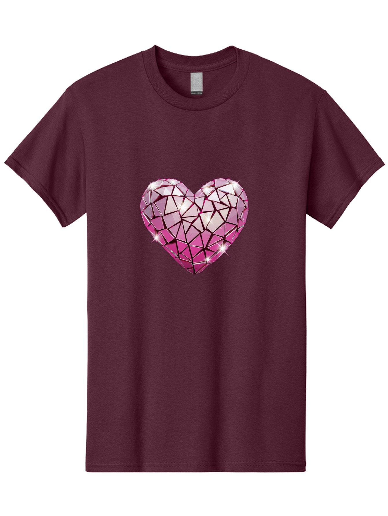 Pink-Mosaic-Heart Men'S Graphic Tee, 100% Cotton, Comfortable Casual Summer Wear, Machine Washable, Vintage Camera, Old Camera, Antique Camera, Black Camera, Classic Photography, Photography Equipment, Nostalgic Device, Film Camera, Camera Art Bal134 12