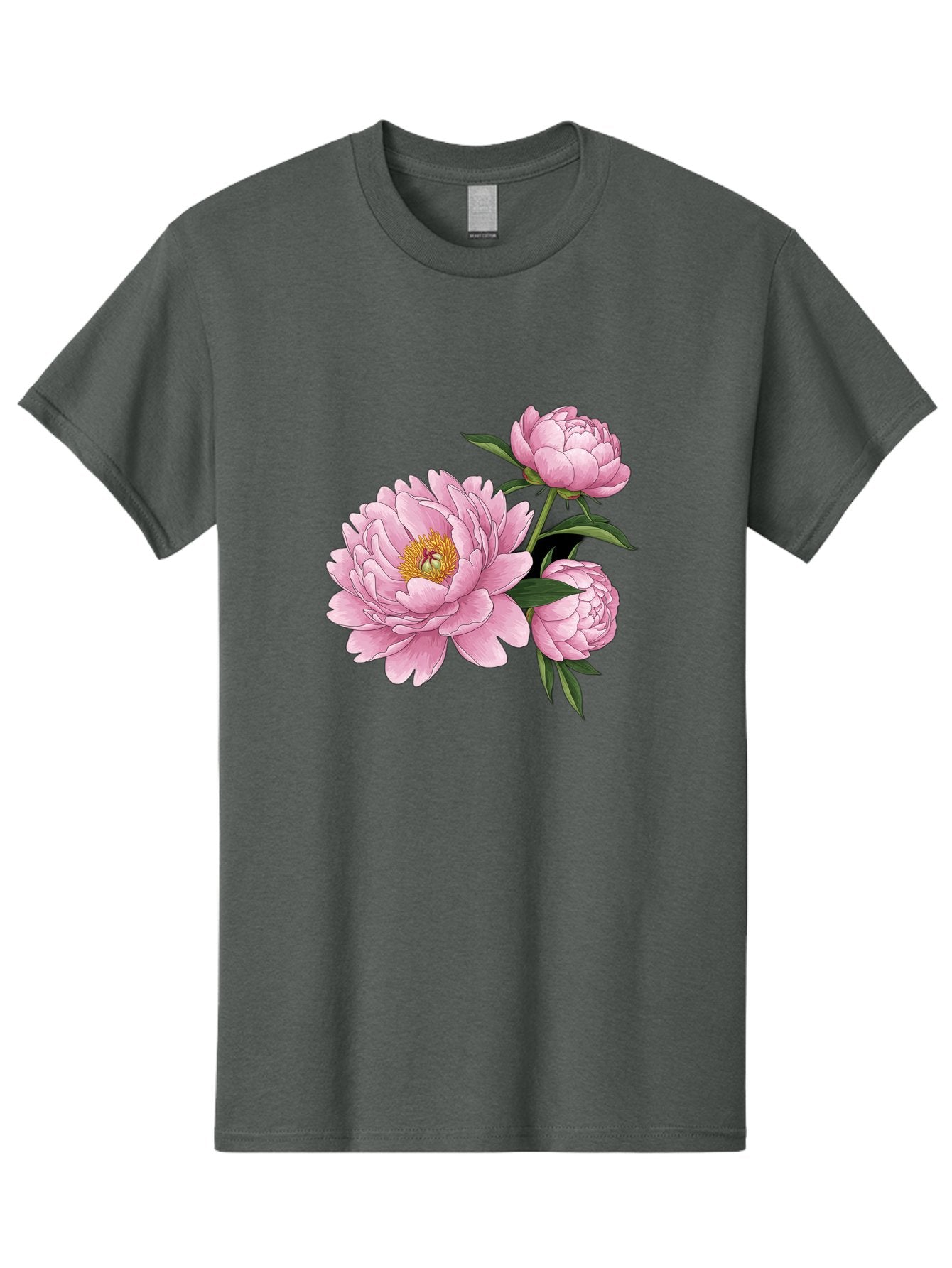 Pink-Peonies-1 Men'S Graphic Tee, 100% Cotton, Comfortable Casual Summer Wear, Machine Washable, Vintage Camera, Old Camera, Antique Camera, Black Camera, Classic Photography, Photography Equipment, Nostalgic Device, Film Camera, Camera Art Bal135 15