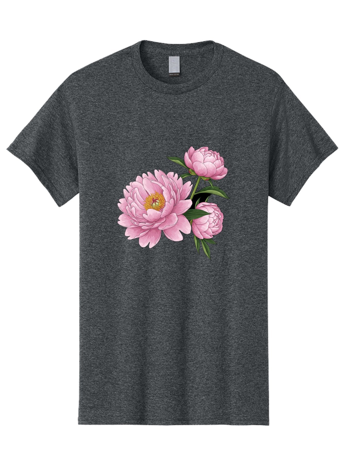 Pink-Peonies-1 Men'S Graphic Tee, 100% Cotton, Comfortable Casual Summer Wear, Machine Washable, Vintage Camera, Old Camera, Antique Camera, Black Camera, Classic Photography, Photography Equipment, Nostalgic Device, Film Camera, Camera Art Bal135 13