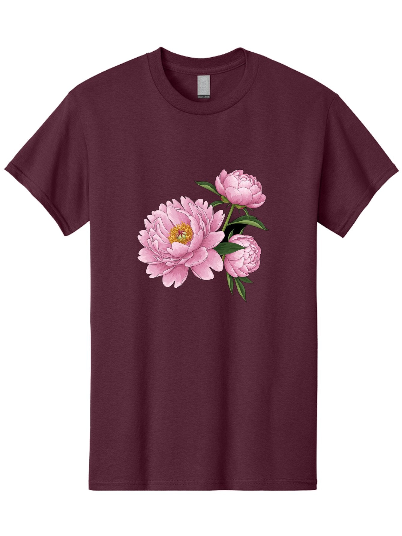Pink-Peonies-1 Men'S Graphic Tee, 100% Cotton, Comfortable Casual Summer Wear, Machine Washable, Vintage Camera, Old Camera, Antique Camera, Black Camera, Classic Photography, Photography Equipment, Nostalgic Device, Film Camera, Camera Art Bal135 9