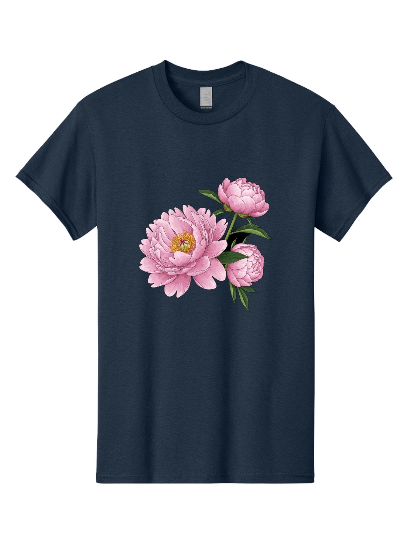 Pink-Peonies-1 Men'S Graphic Tee, 100% Cotton, Comfortable Casual Summer Wear, Machine Washable, Vintage Camera, Old Camera, Antique Camera, Black Camera, Classic Photography, Photography Equipment, Nostalgic Device, Film Camera, Camera Art Bal135 10