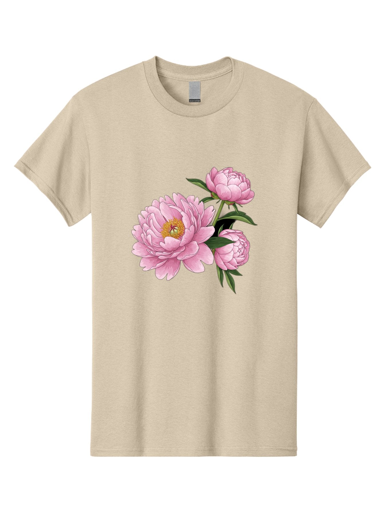 Pink-Peonies-1 Men'S Graphic Tee, 100% Cotton, Comfortable Casual Summer Wear, Machine Washable, Vintage Camera, Old Camera, Antique Camera, Black Camera, Classic Photography, Photography Equipment, Nostalgic Device, Film Camera, Camera Art Bal135 4