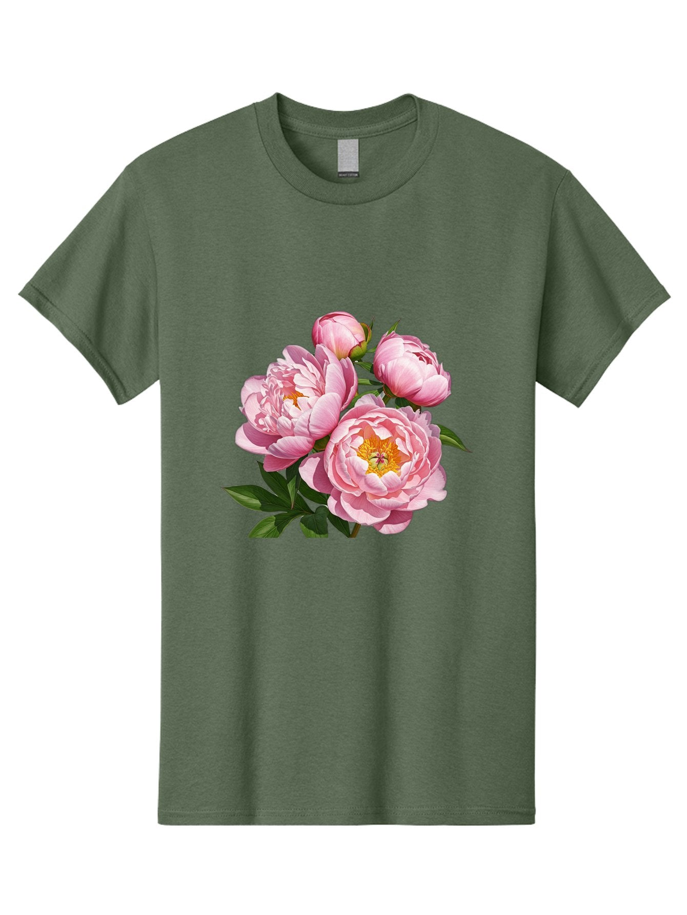 Pink-Peonies-2 Men'S Graphic Tee, 100% Cotton, Comfortable Casual Summer Wear, Machine Washable, Vintage Camera, Old Camera, Antique Camera, Black Camera, Classic Photography, Photography Equipment, Nostalgic Device, Film Camera, Camera Art Bal136 13