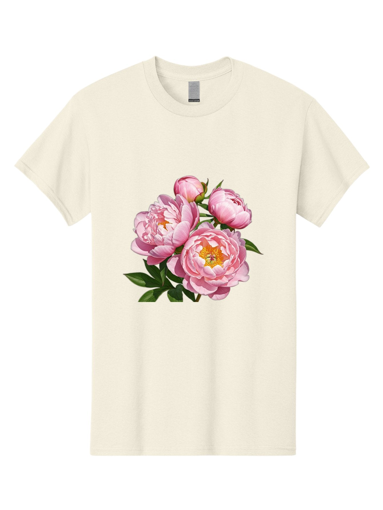 Pink-Peonies-2 Men'S Graphic Tee, 100% Cotton, Comfortable Casual Summer Wear, Machine Washable, Vintage Camera, Old Camera, Antique Camera, Black Camera, Classic Photography, Photography Equipment, Nostalgic Device, Film Camera, Camera Art Bal136