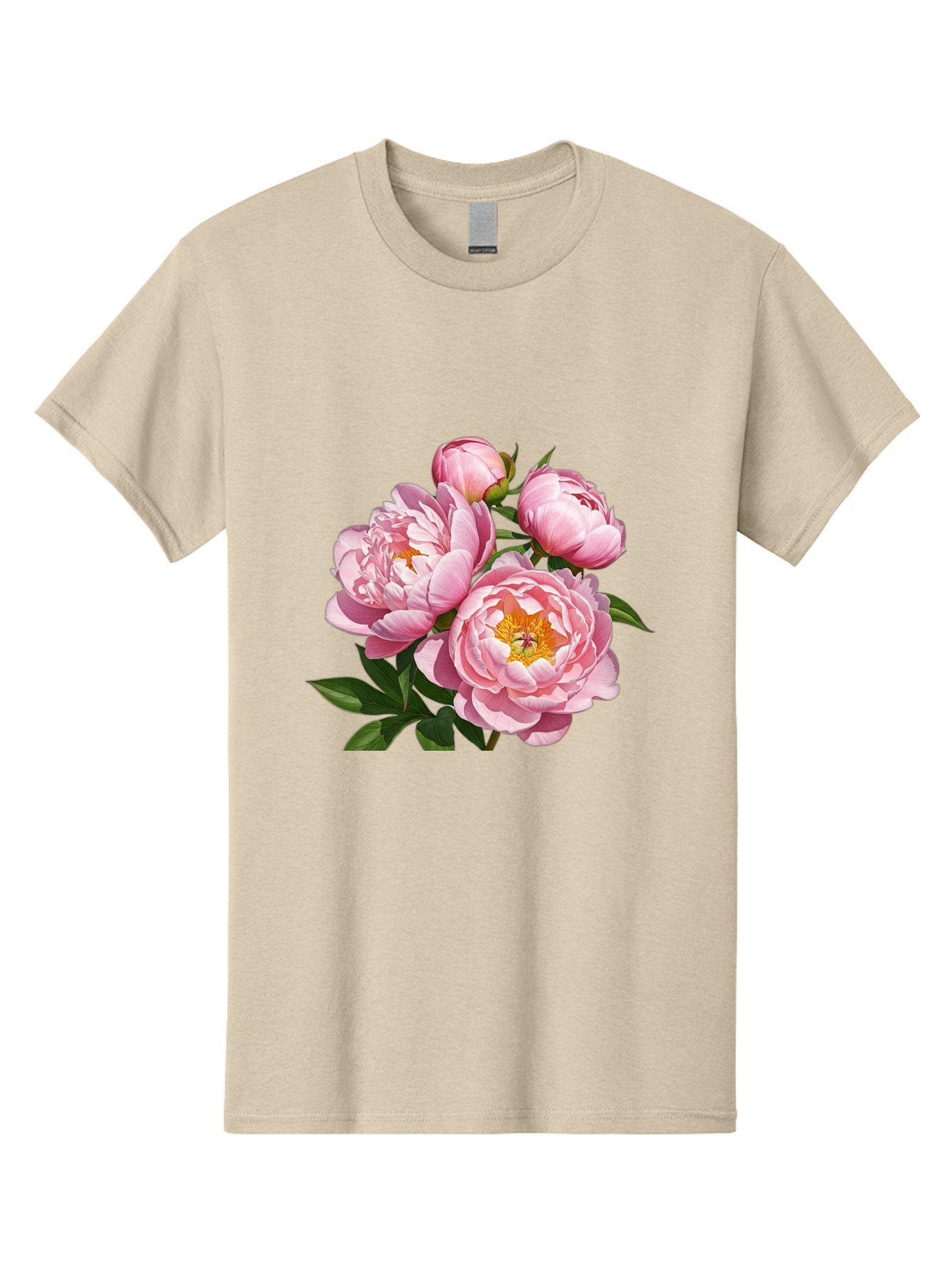 Pink-Peonies-2 Men'S Graphic Tee, 100% Cotton, Comfortable Casual Summer Wear, Machine Washable, Vintage Camera, Old Camera, Antique Camera, Black Camera, Classic Photography, Photography Equipment, Nostalgic Device, Film Camera, Camera Art Bal136 9