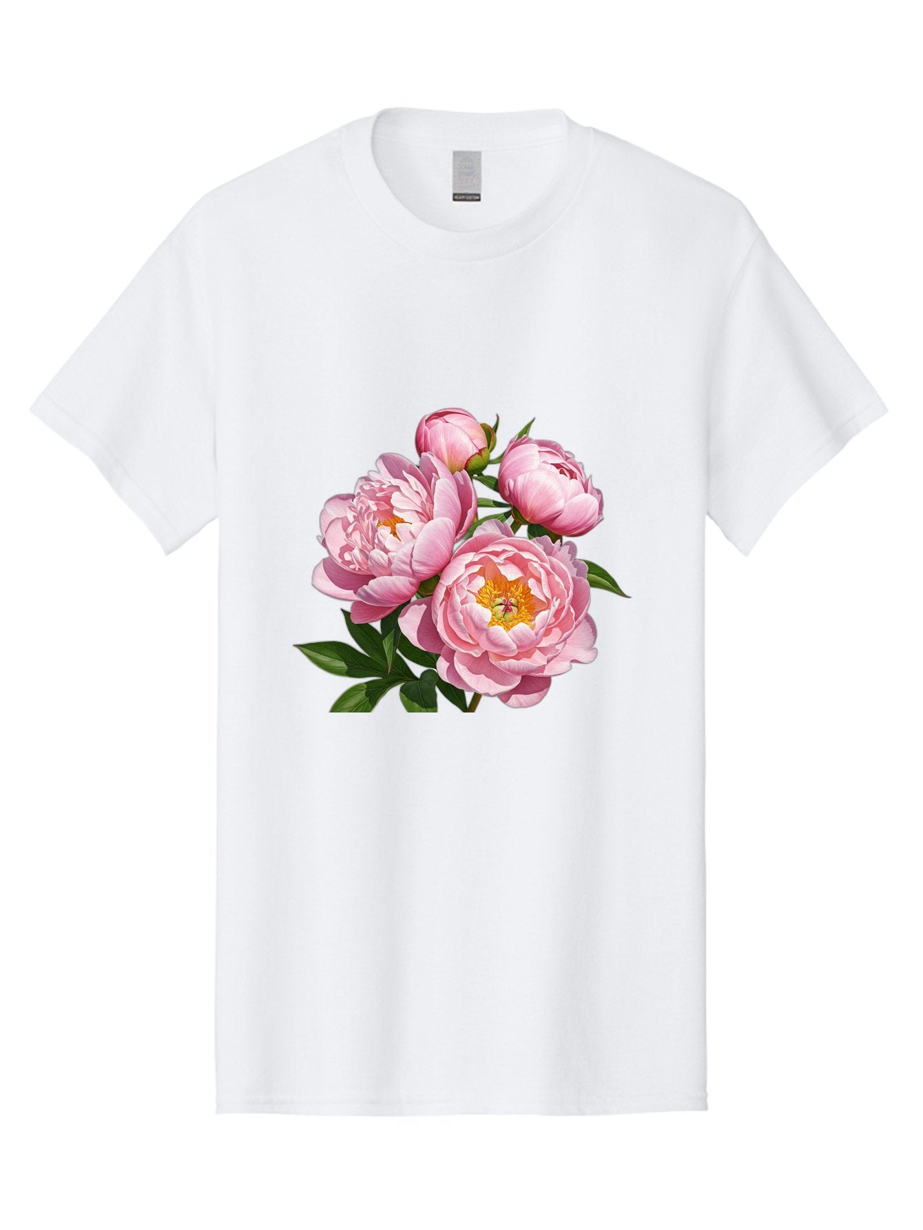 Pink-Peonies-2 Men'S Graphic Tee, 100% Cotton, Comfortable Casual Summer Wear, Machine Washable, Vintage Camera, Old Camera, Antique Camera, Black Camera, Classic Photography, Photography Equipment, Nostalgic Device, Film Camera, Camera Art Bal136 11