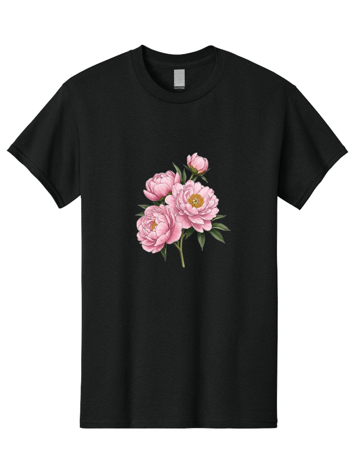 Pink-Peonies-3 Men'S Graphic Tee, 100% Cotton, Comfortable Casual Summer Wear, Machine Washable, Vintage Camera, Old Camera, Antique Camera, Black Camera, Classic Photography, Photography Equipment, Nostalgic Device, Film Camera, Camera Art Bal137 15
