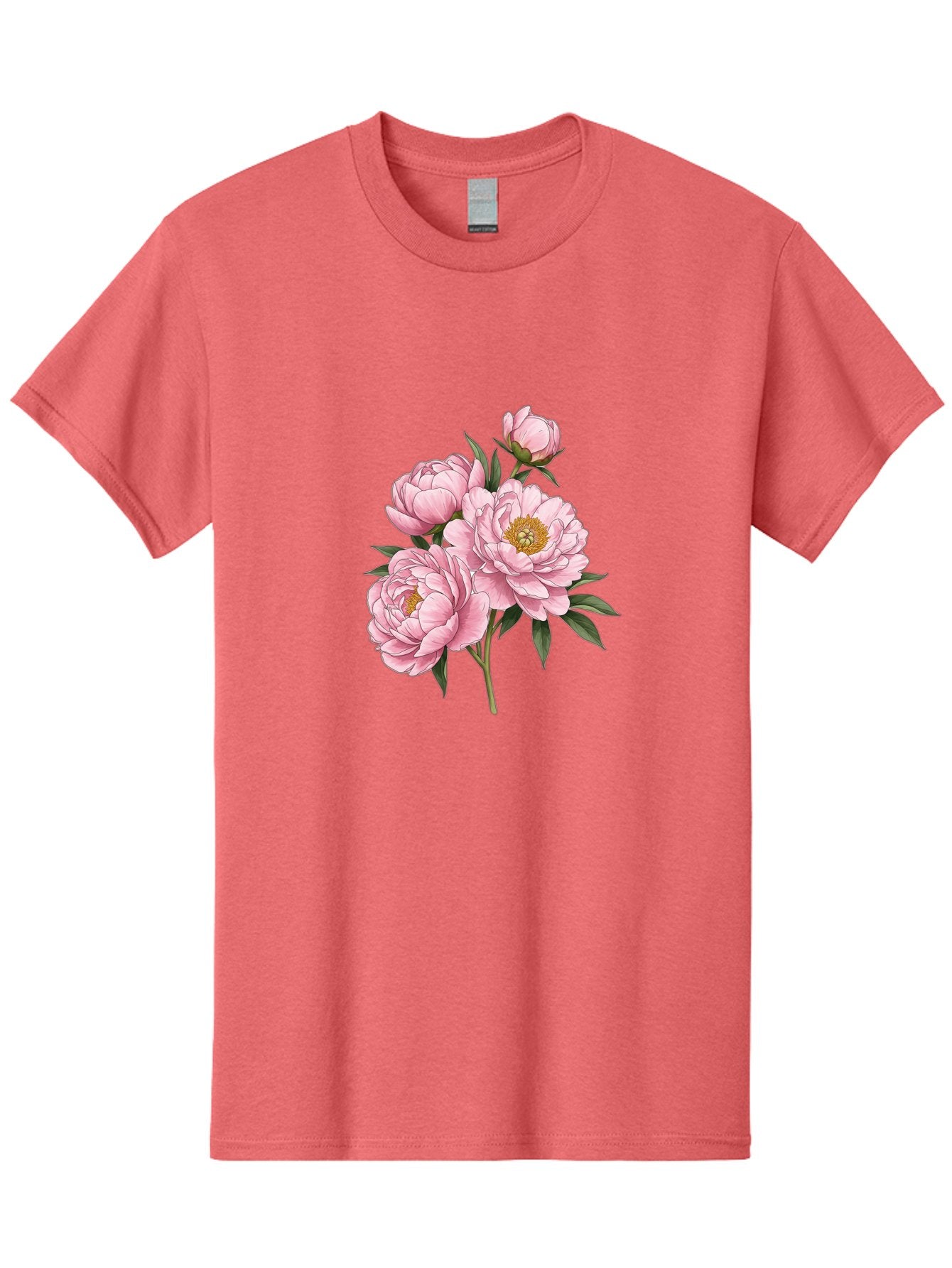 Pink-Peonies-3 Men'S Graphic Tee, 100% Cotton, Comfortable Casual Summer Wear, Machine Washable, Vintage Camera, Old Camera, Antique Camera, Black Camera, Classic Photography, Photography Equipment, Nostalgic Device, Film Camera, Camera Art Bal137 12