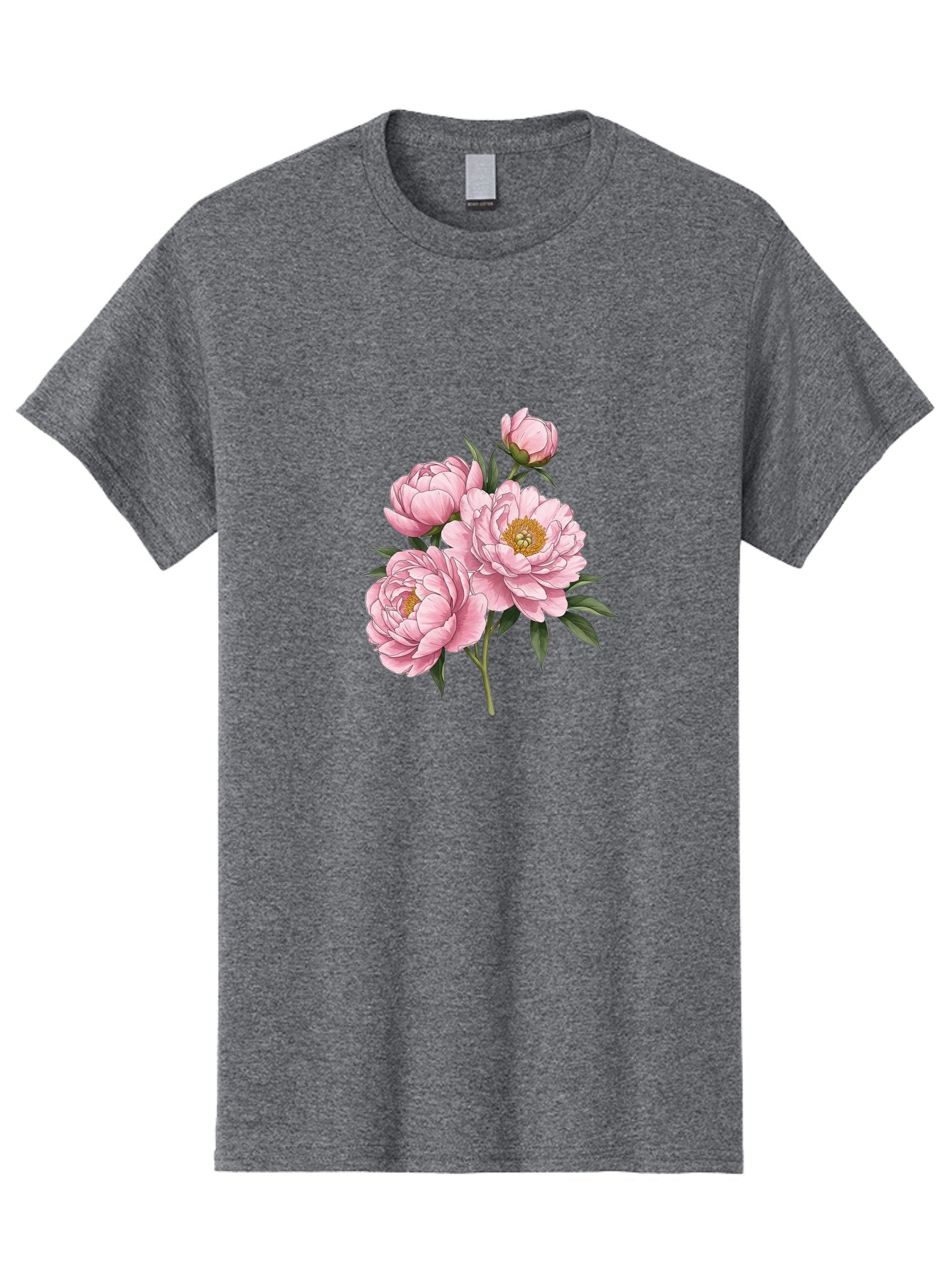 Pink-Peonies-3 Men'S Graphic Tee, 100% Cotton, Comfortable Casual Summer Wear, Machine Washable, Vintage Camera, Old Camera, Antique Camera, Black Camera, Classic Photography, Photography Equipment, Nostalgic Device, Film Camera, Camera Art Bal137 4