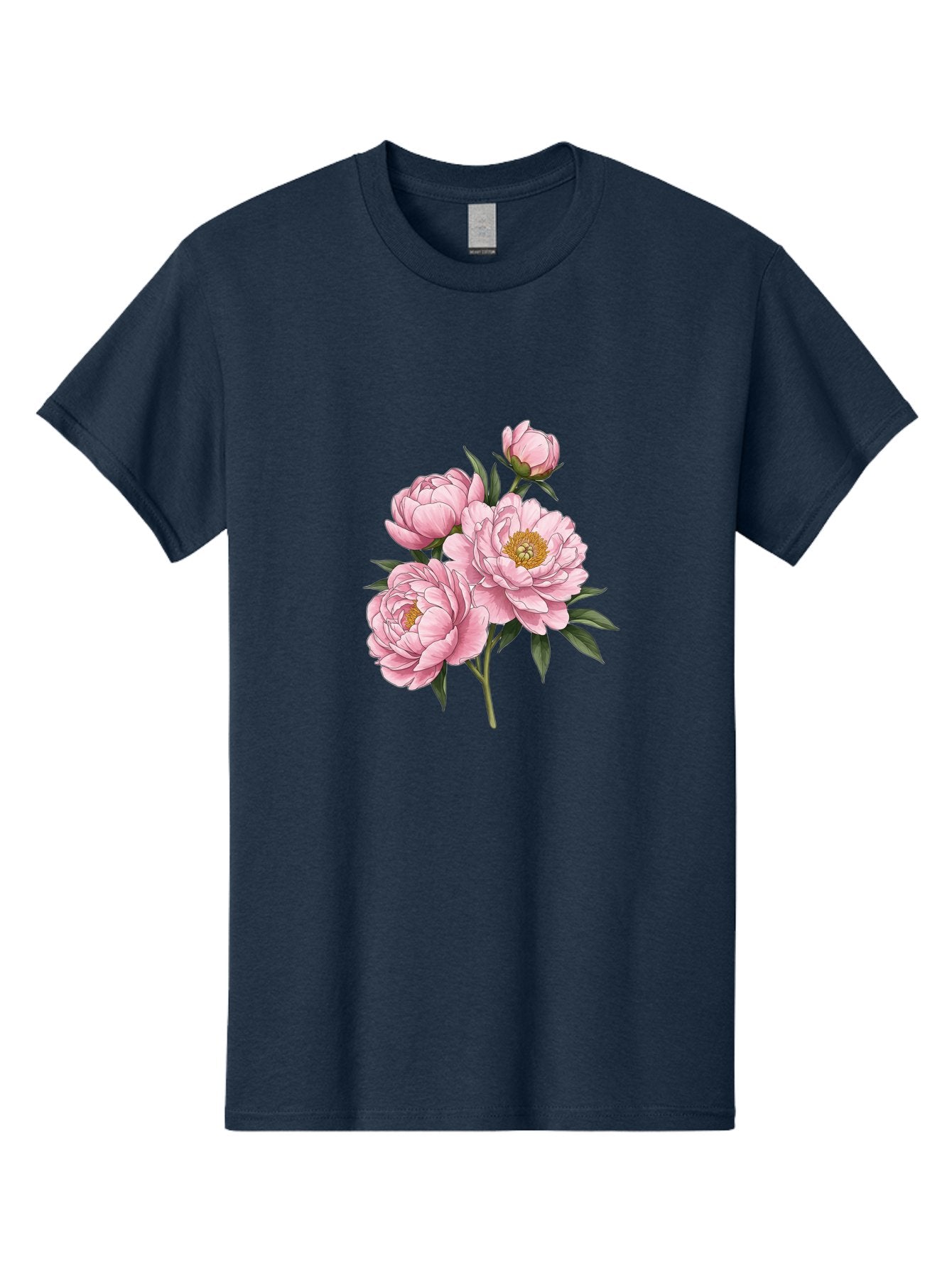 Pink-Peonies-3 Men'S Graphic Tee, 100% Cotton, Comfortable Casual Summer Wear, Machine Washable, Vintage Camera, Old Camera, Antique Camera, Black Camera, Classic Photography, Photography Equipment, Nostalgic Device, Film Camera, Camera Art Bal137 6