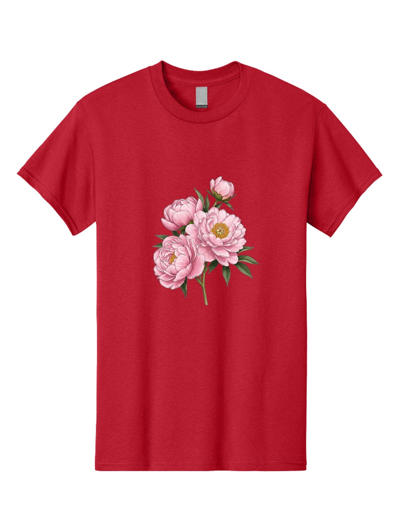 Pink-Peonies-3 Men'S Graphic Tee, 100% Cotton, Comfortable Casual Summer Wear, Machine Washable, Vintage Camera, Old Camera, Antique Camera, Black Camera, Classic Photography, Photography Equipment, Nostalgic Device, Film Camera, Camera Art Bal137 3