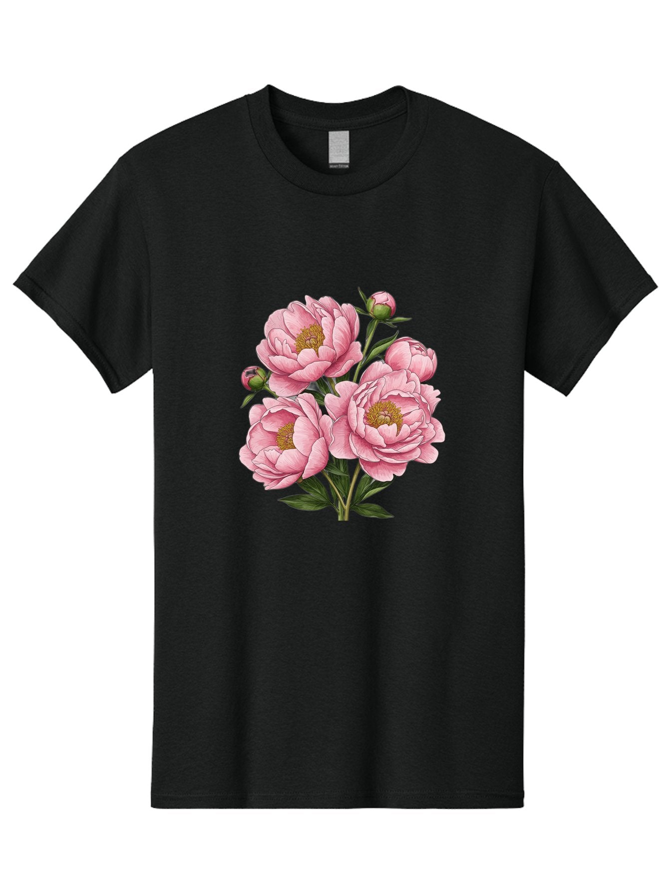 Pink-Peonies-4 Men'S Graphic Tee, 100% Cotton, Comfortable Casual Summer Wear, Machine Washable, Vintage Camera, Old Camera, Antique Camera, Black Camera, Classic Photography, Photography Equipment, Nostalgic Device, Film Camera, Camera Art Bal138 15