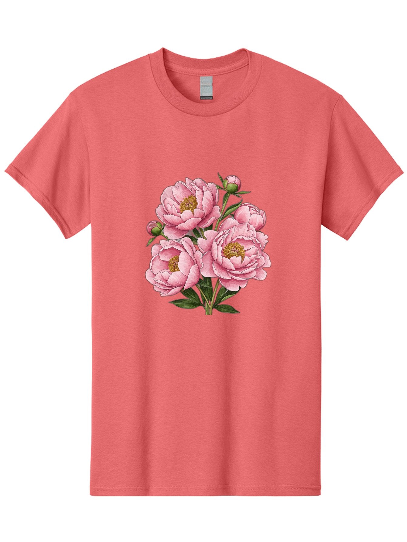 Pink-Peonies-4 Men'S Graphic Tee, 100% Cotton, Comfortable Casual Summer Wear, Machine Washable, Vintage Camera, Old Camera, Antique Camera, Black Camera, Classic Photography, Photography Equipment, Nostalgic Device, Film Camera, Camera Art Bal138 9