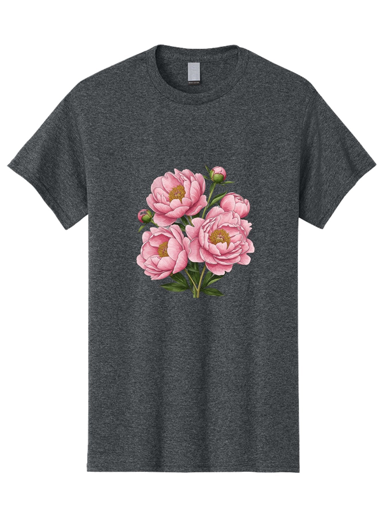 Pink-Peonies-4 Men'S Graphic Tee, 100% Cotton, Comfortable Casual Summer Wear, Machine Washable, Vintage Camera, Old Camera, Antique Camera, Black Camera, Classic Photography, Photography Equipment, Nostalgic Device, Film Camera, Camera Art Bal138