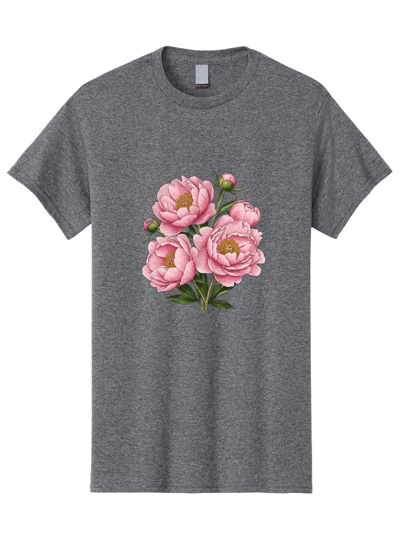 Pink-Peonies-4 Men'S Graphic Tee, 100% Cotton, Comfortable Casual Summer Wear, Machine Washable, Vintage Camera, Old Camera, Antique Camera, Black Camera, Classic Photography, Photography Equipment, Nostalgic Device, Film Camera, Camera Art Bal138 7