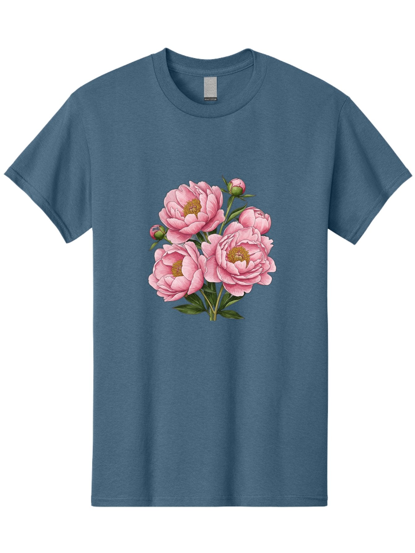 Pink-Peonies-4 Men'S Graphic Tee, 100% Cotton, Comfortable Casual Summer Wear, Machine Washable, Vintage Camera, Old Camera, Antique Camera, Black Camera, Classic Photography, Photography Equipment, Nostalgic Device, Film Camera, Camera Art Bal138