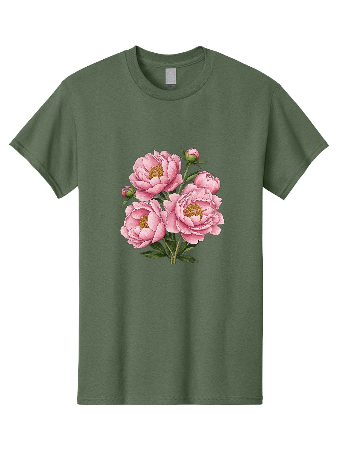Pink-Peonies-4 Men'S Graphic Tee, 100% Cotton, Comfortable Casual Summer Wear, Machine Washable, Vintage Camera, Old Camera, Antique Camera, Black Camera, Classic Photography, Photography Equipment, Nostalgic Device, Film Camera, Camera Art Bal138 8