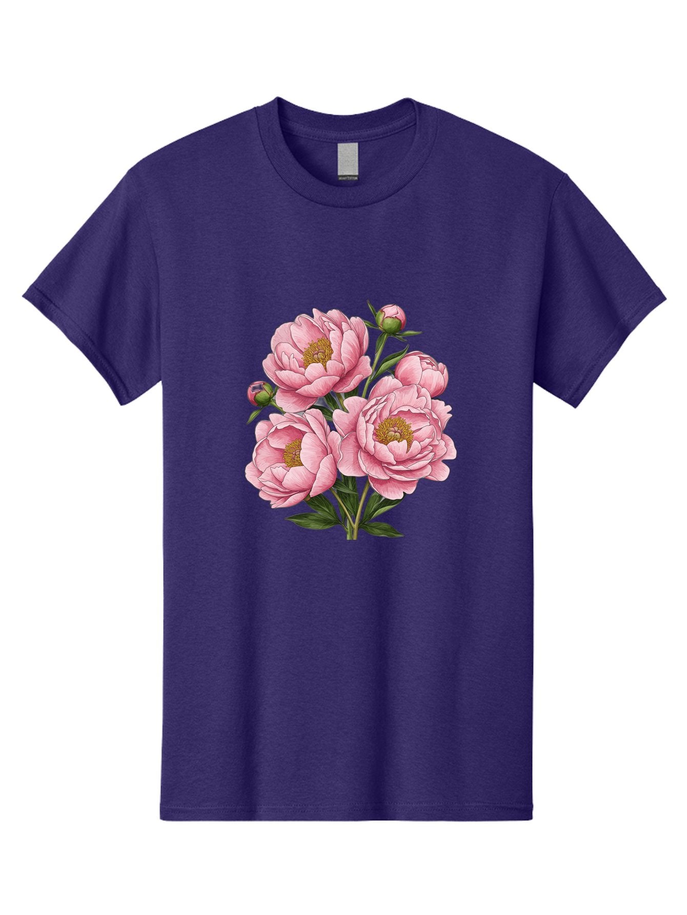 Pink-Peonies-4 Men'S Graphic Tee, 100% Cotton, Comfortable Casual Summer Wear, Machine Washable, Vintage Camera, Old Camera, Antique Camera, Black Camera, Classic Photography, Photography Equipment, Nostalgic Device, Film Camera, Camera Art Bal138 12