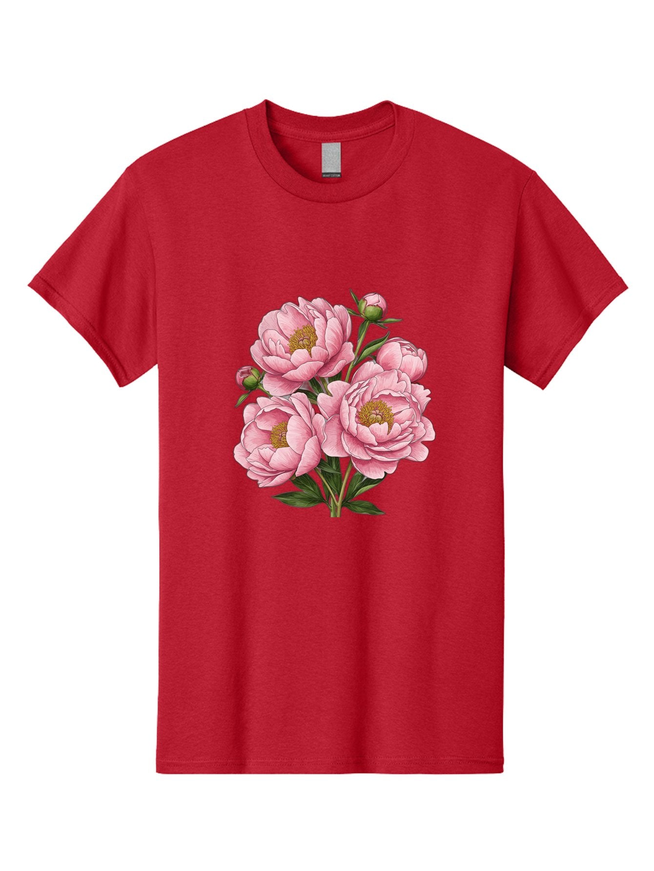 Pink-Peonies-4 Men'S Graphic Tee, 100% Cotton, Comfortable Casual Summer Wear, Machine Washable, Vintage Camera, Old Camera, Antique Camera, Black Camera, Classic Photography, Photography Equipment, Nostalgic Device, Film Camera, Camera Art Bal138 3