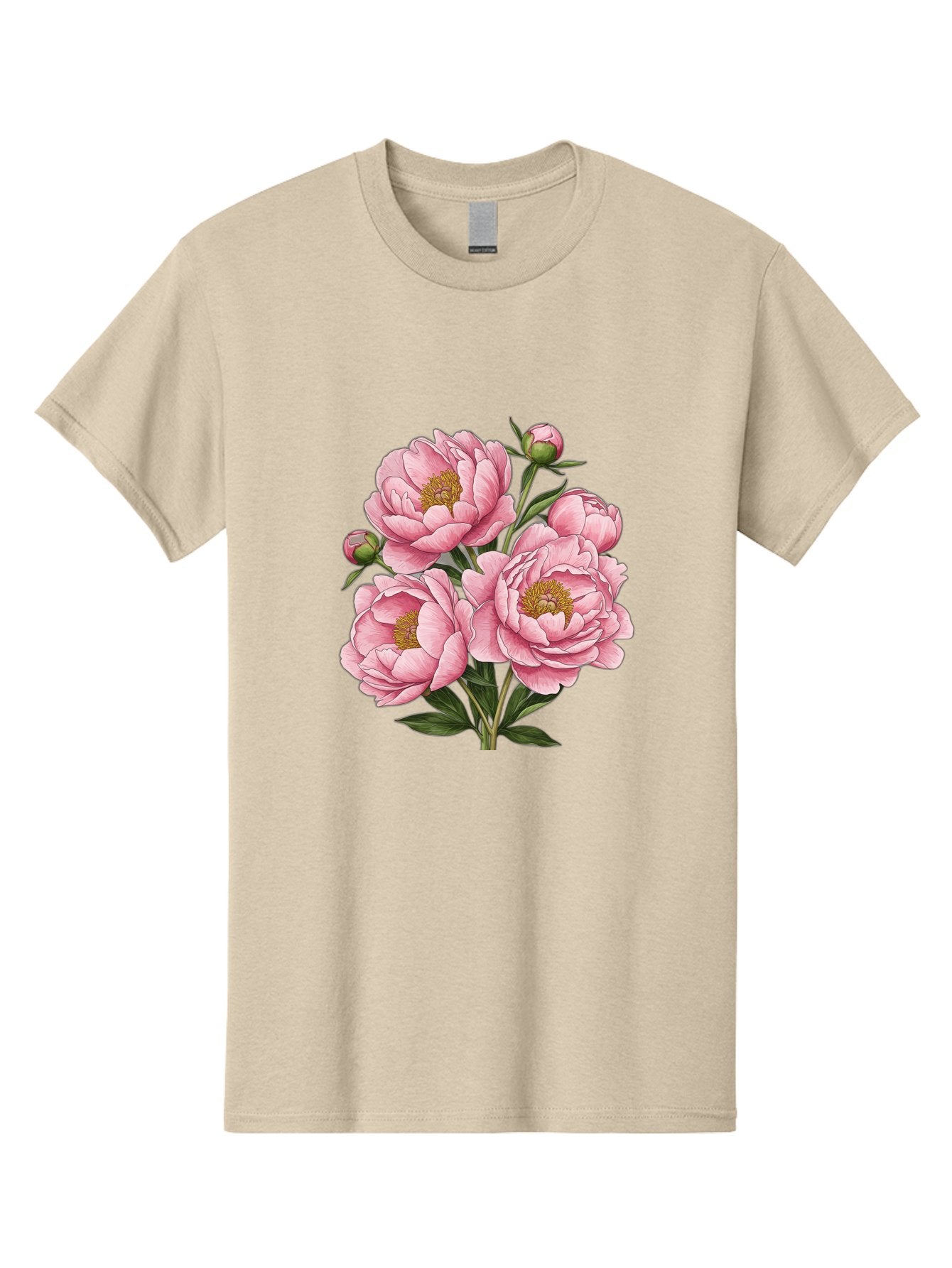 Pink-Peonies-4 Men'S Graphic Tee, 100% Cotton, Comfortable Casual Summer Wear, Machine Washable, Vintage Camera, Old Camera, Antique Camera, Black Camera, Classic Photography, Photography Equipment, Nostalgic Device, Film Camera, Camera Art Bal138 5