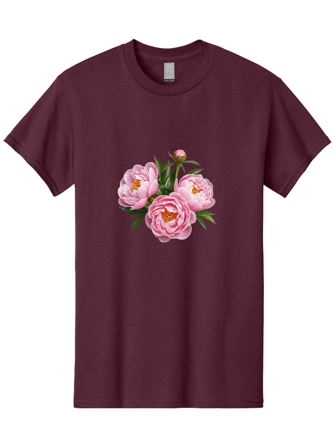 Pink-Peonies-5 Men'S Graphic Tee, 100% Cotton, Comfortable Casual Summer Wear, Machine Washable, Vintage Camera, Old Camera, Antique Camera, Black Camera, Classic Photography, Photography Equipment, Nostalgic Device, Film Camera, Camera Art Bal139 5